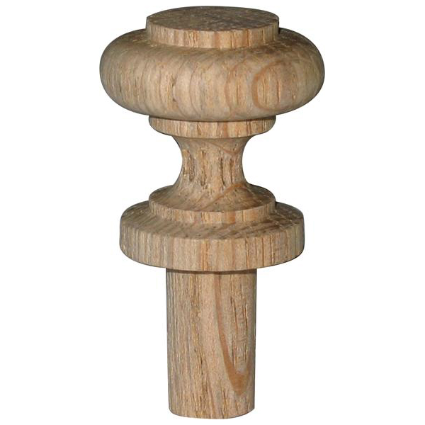 Holzknopf antik, alter, Holz Knopf, aus Eiche, Ø 24mm